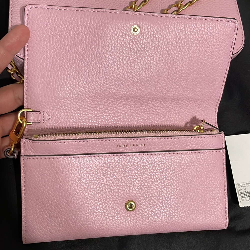 Tory Burch Britten Adjustable Shoulder Bag Set-Wallet—Surprise Lily/652 - Picture 11 of 16